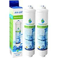 2x AquaHouse AH-UIF Filtro universal de agua para nevera compatible con Samsung LG Daewoo Rangemaster Beko Haier etc…